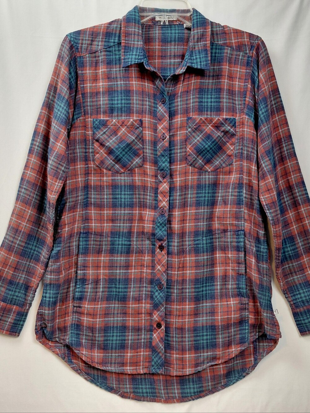 Toad&co Cabin Shirt Women's Size Medium Flannel Plaid Pockets